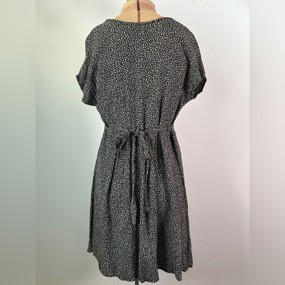 Dressing Clio vintage babydoll dress 1990s black and white print women’s small - Picture 5 of 10